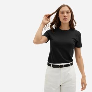 New With Tags Everlane The Organic Cotton Crew - Black